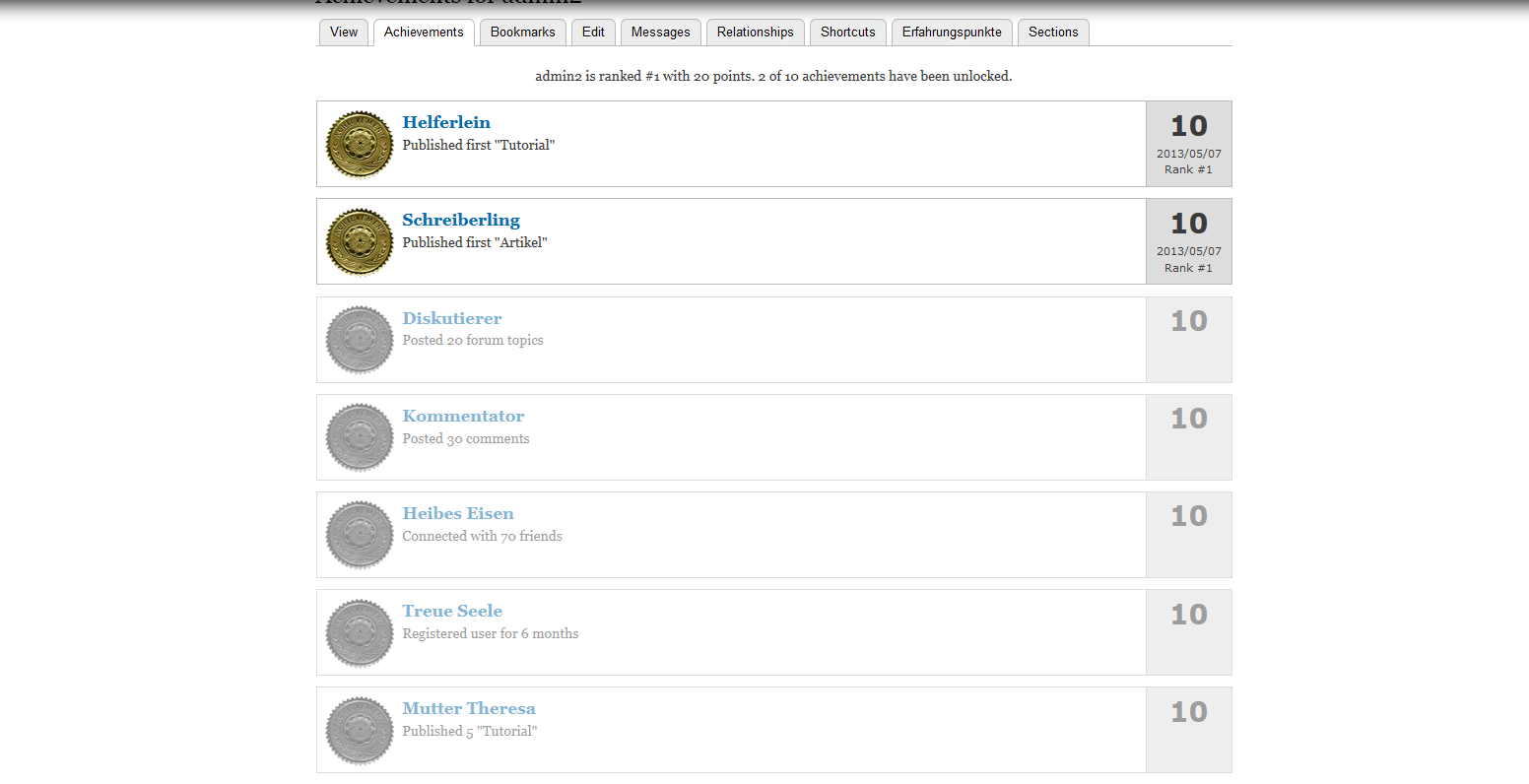 Drupal: Award badges to users for Achievements Drupal: Award badges to users for Achievements