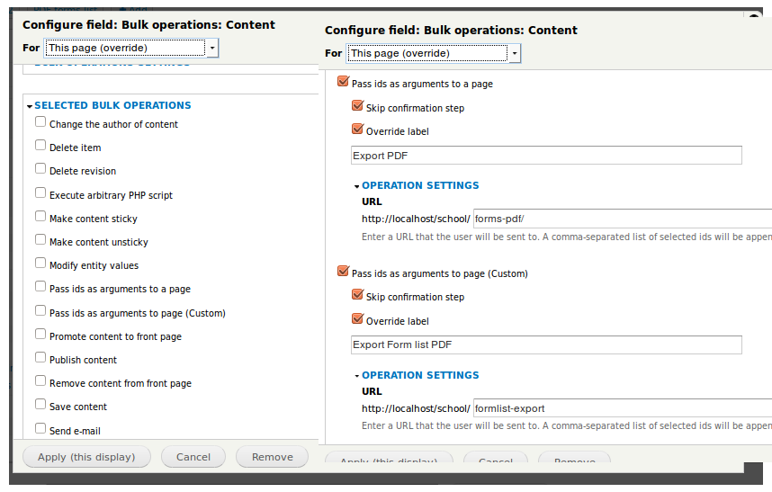 Views Bulk Operations add another Pass ids as arguments to page Views Bulk Operations add another Pass ids as arguments to page