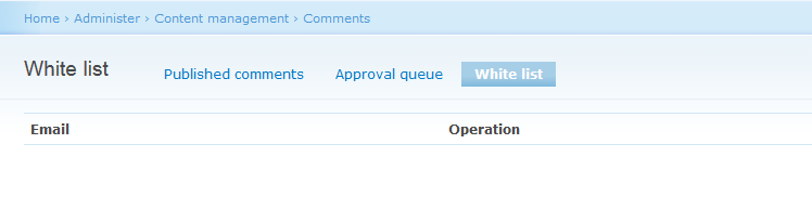 Whitelist Drupal comments | Drupal Developer Whitelist Drupal comments | Drupal Developer