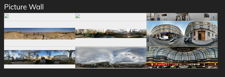 Picture wall integrating A-frame Library | Drupal Developer Picture wall integrating A-frame Library | Drupal Developer